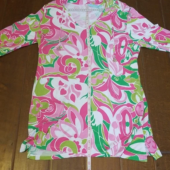 Beach Candie By Margaret Josephs Long Sleeve Swimsuit Cover Up Dress Size Xl - Picture 7 of 12